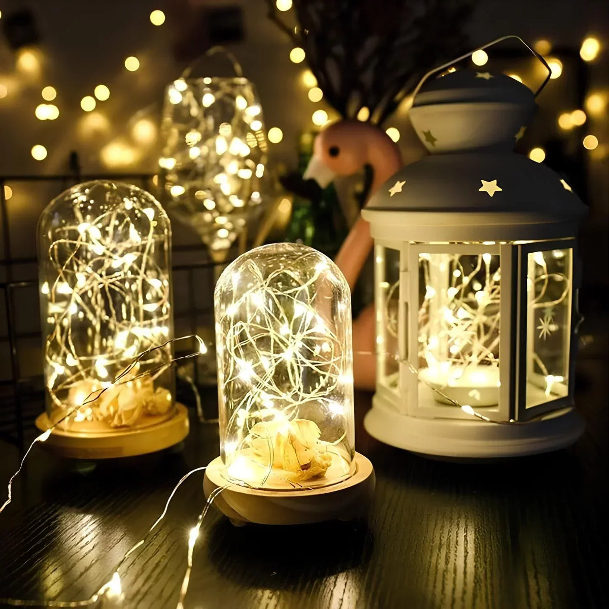 SolarGlow™ | Flexible Outdoor-Solar-Kupferlichtkette