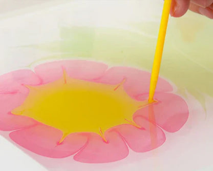 50% RABATT | ColoraFlow™ | Wasser-Marmorier-Set – Ungiftiges, BPA-freies Kreativset für Kinder & Erwachsene für sauberes, einfaches Kunstgestalten