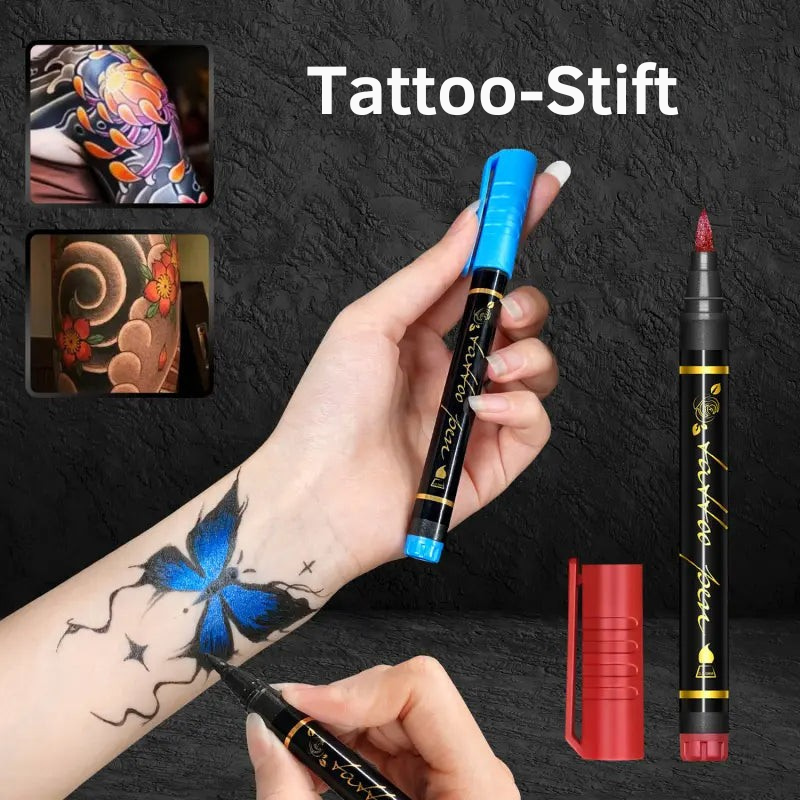 InkJoy – Temporäre Tattoo Marker Set | 50% RABATT