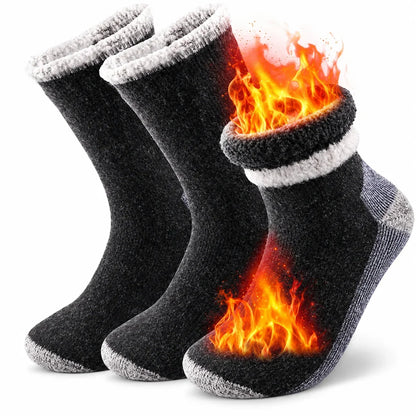 MerinoWarm™ | Thermosocken mit Merinowolle und weichem Frotteefutter – 3 Paar