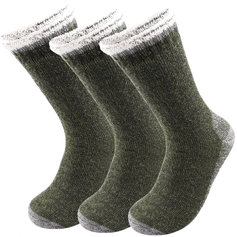 MerinoWarm™ | Thermosocken mit Merinowolle und weichem Frotteefutter – 3 Paar