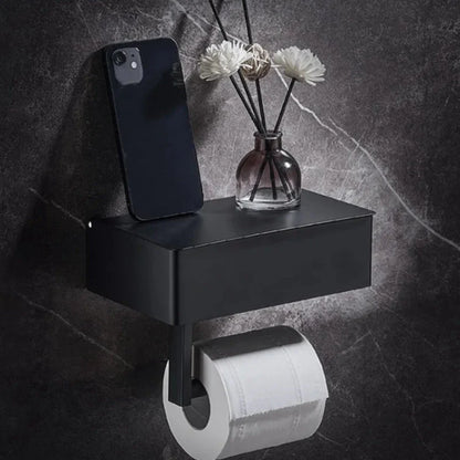 LineaRoll™ – Stilvoller Toilettenpapierhalter mit Ablage und verstecktem Stauraum