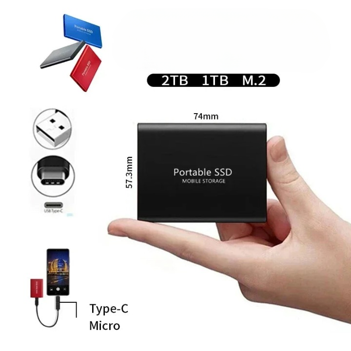 Tragbare SSD | Hohe Geschwindigkeit 1050MB/s & Stoßfest