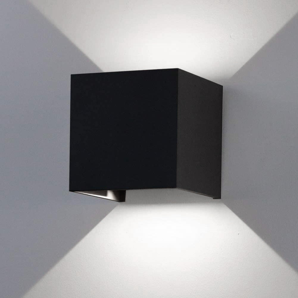 HelleNacht™ Premium LED-Wandleuchte | Wasserdicht IP65 | Bewegungsmelder | Warmweißes Up-&-Down-Licht