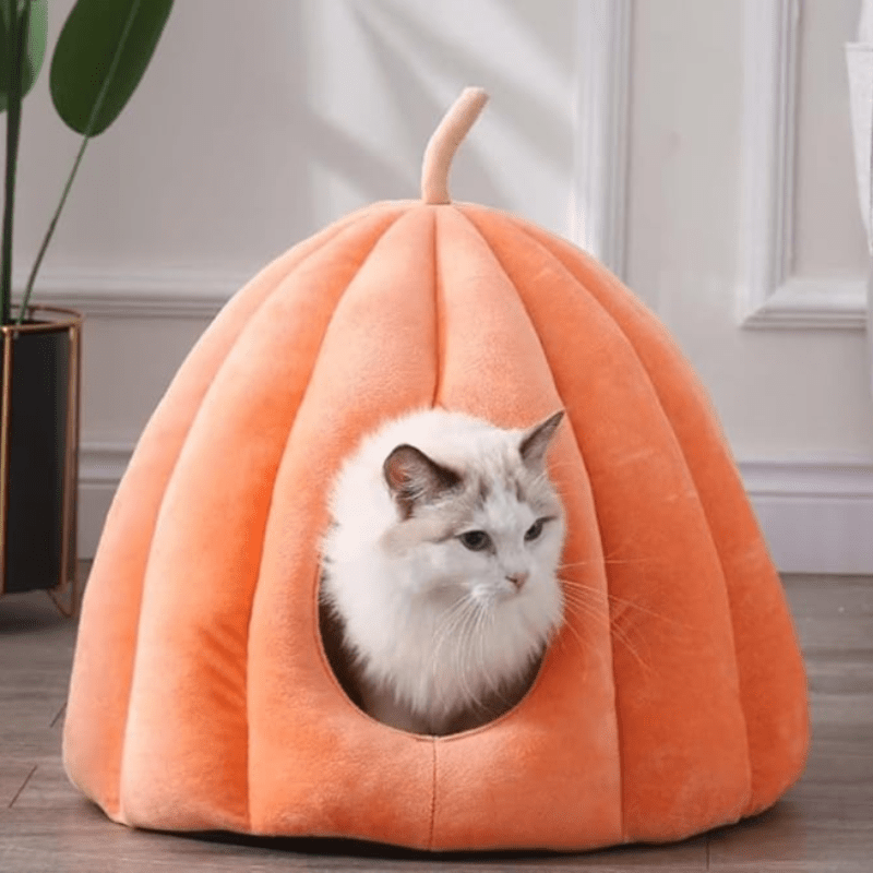 CozyPaws™ | Warmes geschlossenes Katzenbett für kalte Tage