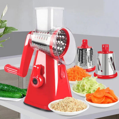 ProTwister™ – Die manuelle 3-in-1 Trommelreibe für Gemüse, Käse mehr