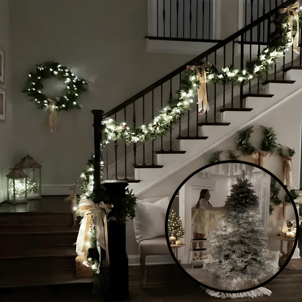 Nur noch heute Rabatt! | FestiveTwinkle™ – Festlicher LED-Lichterzauber für Weihnachtsbaum, Fenster & Ihr Zuhause! ✨