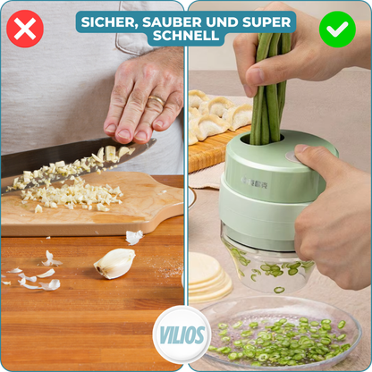 SafeChop™ – 10x schneller Schälen, Schneiden, Hacken & Putzen | 50% Rabatt