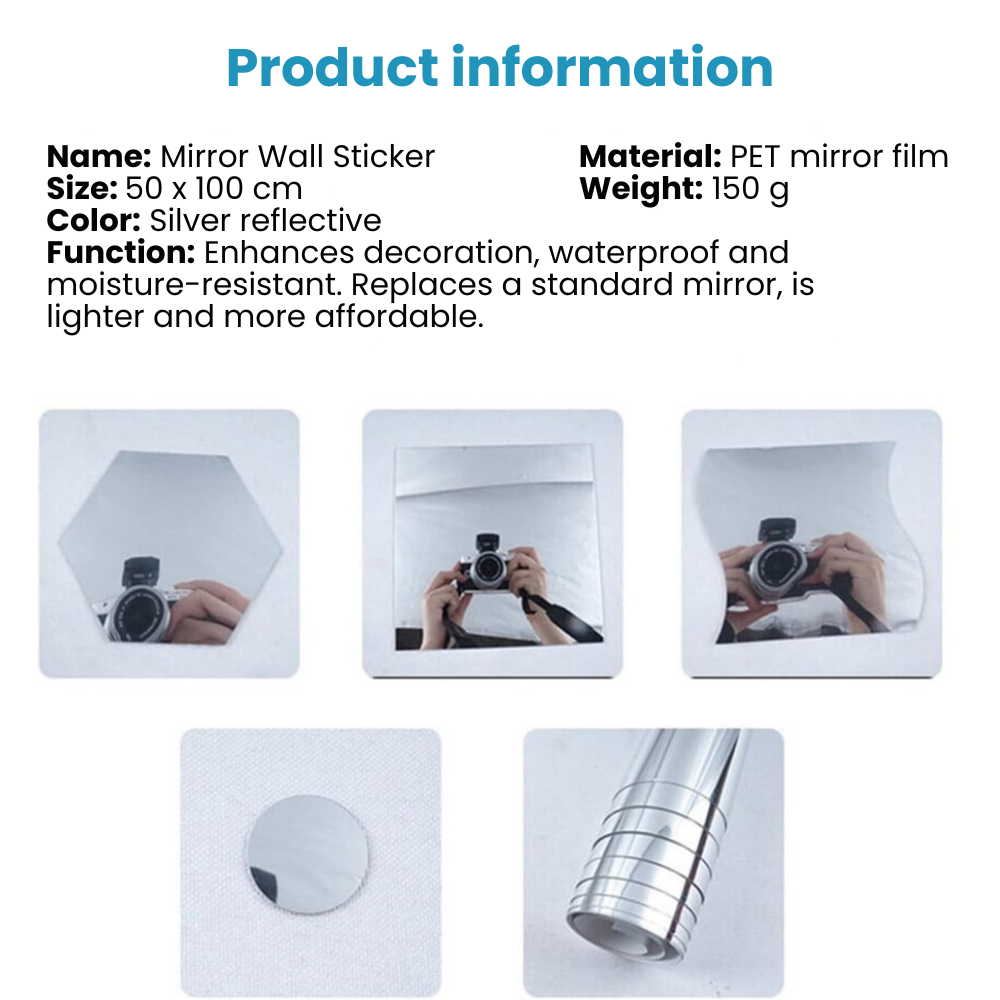 VividShield – Flexibler Spiegelfilm für Wände und Wohngestaltung