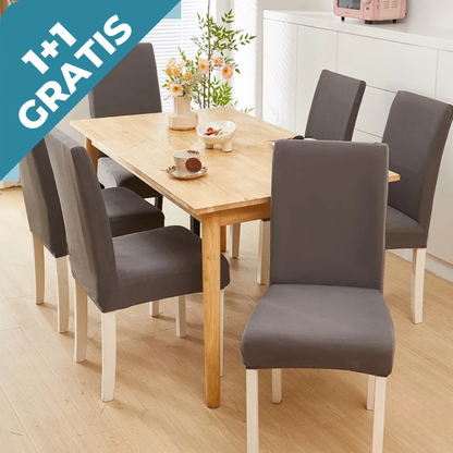 EasyChair Stretch Stuhlhussen | 2er-Set | Wasserbeständig & Waschbar | Für Armlose Stühle