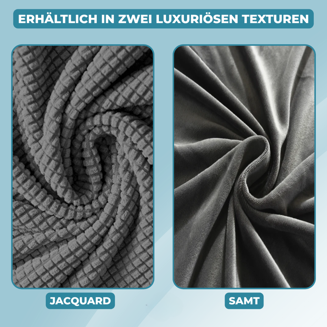 EasyChair Stretch Stuhlhussen | 2er-Set | Wasserbeständig & Waschbar | Für Armlose Stühle