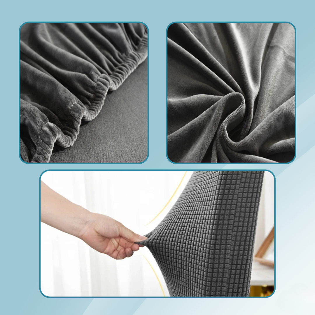 EasyChair Stretch Stuhlhussen | 2er-Set | Wasserbeständig & Waschbar | Für Armlose Stühle