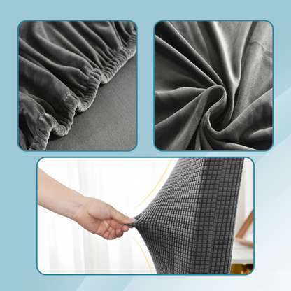 EasyChair Stretch Stuhlhussen | 2er-Set | Wasserbeständig & Waschbar | Für Armlose Stühle