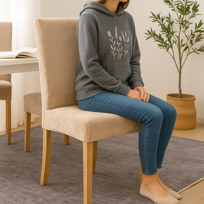 EasyChair Stretch Stuhlhussen | 2er-Set | Wasserbeständig & Waschbar | Für Armlose Stühle