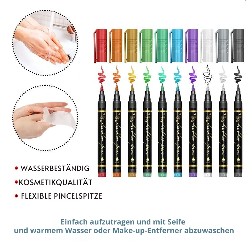 InkJoy – Temporäre Tattoo Marker Set | 50% RABATT