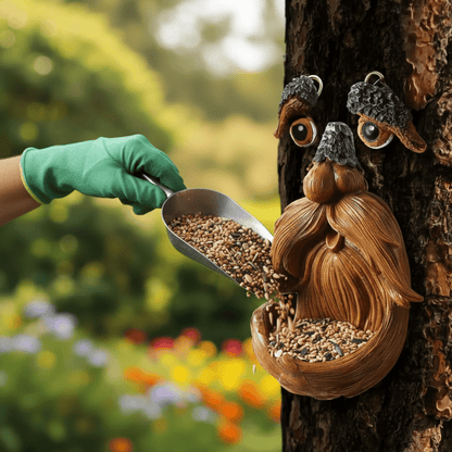 TreeSpirit™ | Vogelfutterstation im Baumgesicht-Design