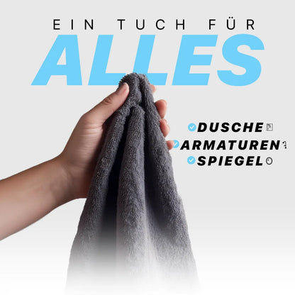 AquaLumi™ – Das saugstarke Mikrofasertuch für eine streifenfreie, glänzende Dusche