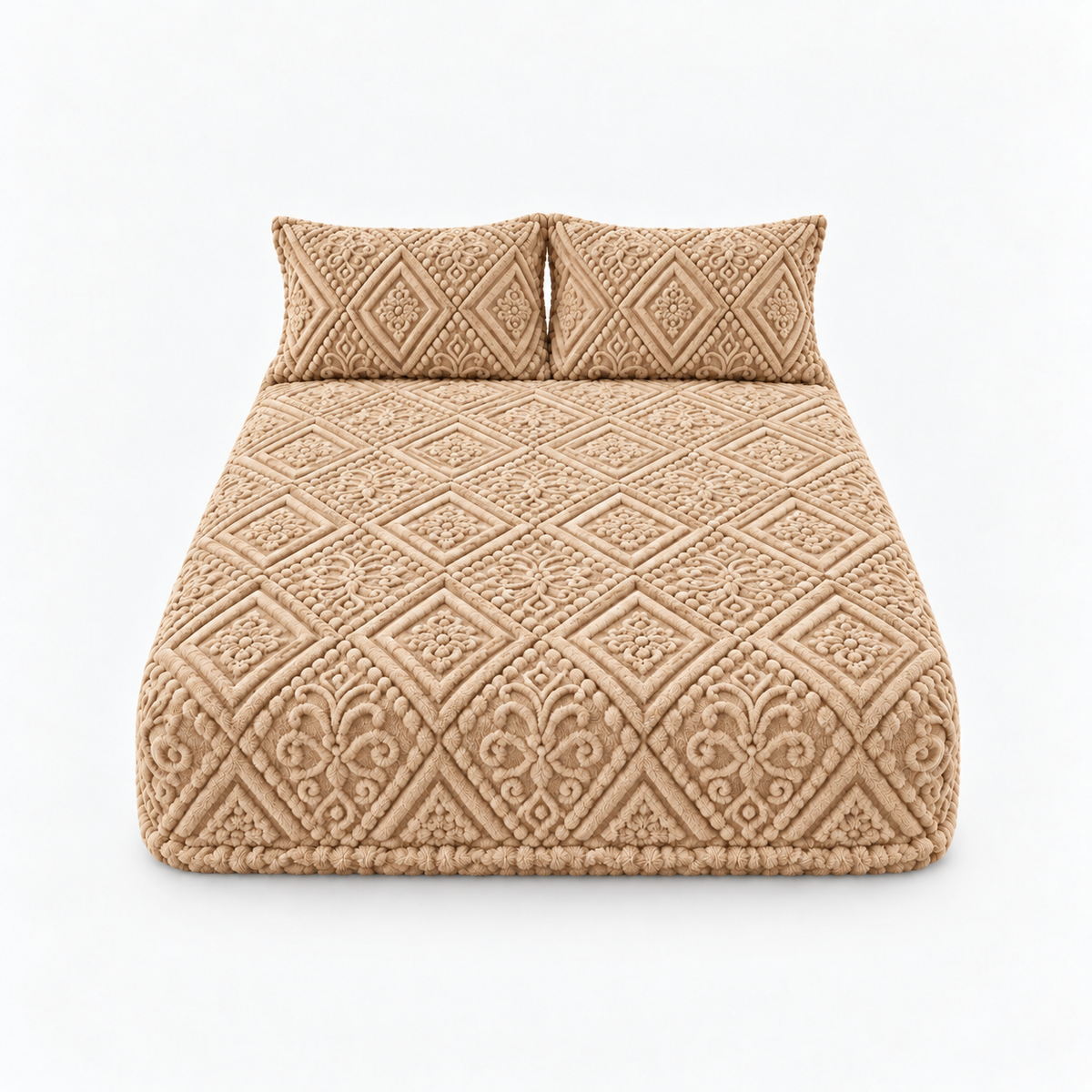 Letzter Tag: 50 % Rabatt | Damask Haven™ – Luxus-Spannbettlaken mit kuschelweichem 3D-Damastmuster!