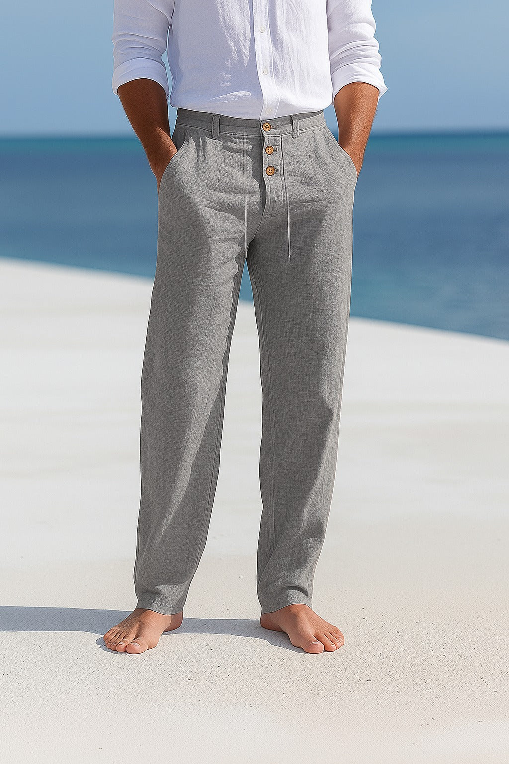 MATTEO | Luftige Leinen Sommerhose