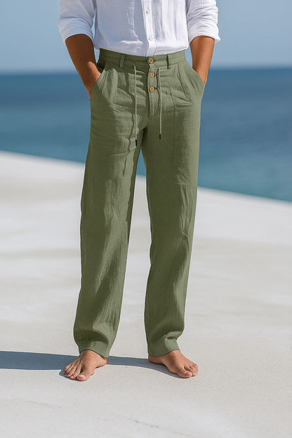 MATTEO | Luftige Leinen Sommerhose