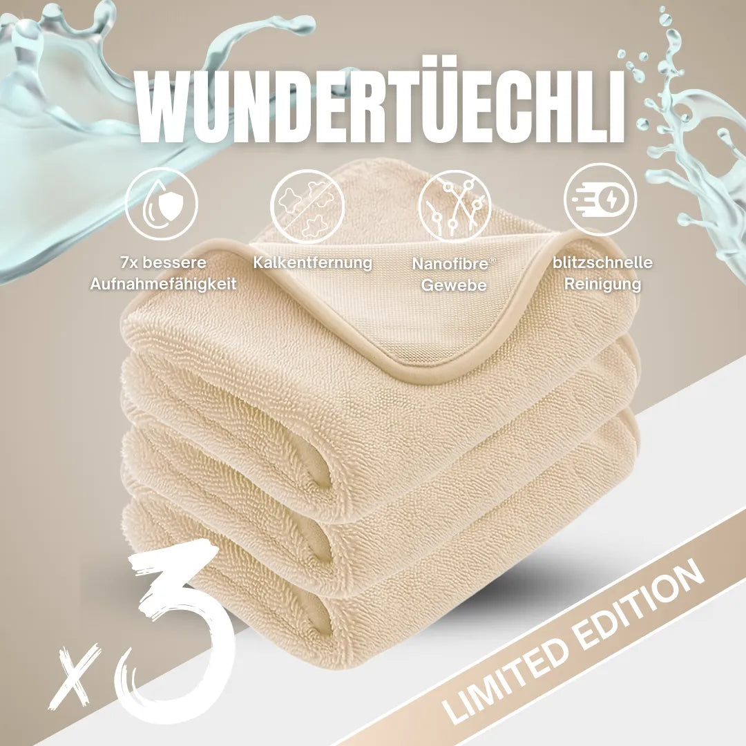 AquaLumi™ – Das saugstarke Mikrofasertuch für eine streifenfreie, glänzende Dusche
