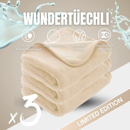 AquaLumi™ – Das saugstarke Mikrofasertuch für eine streifenfreie, glänzende Dusche
