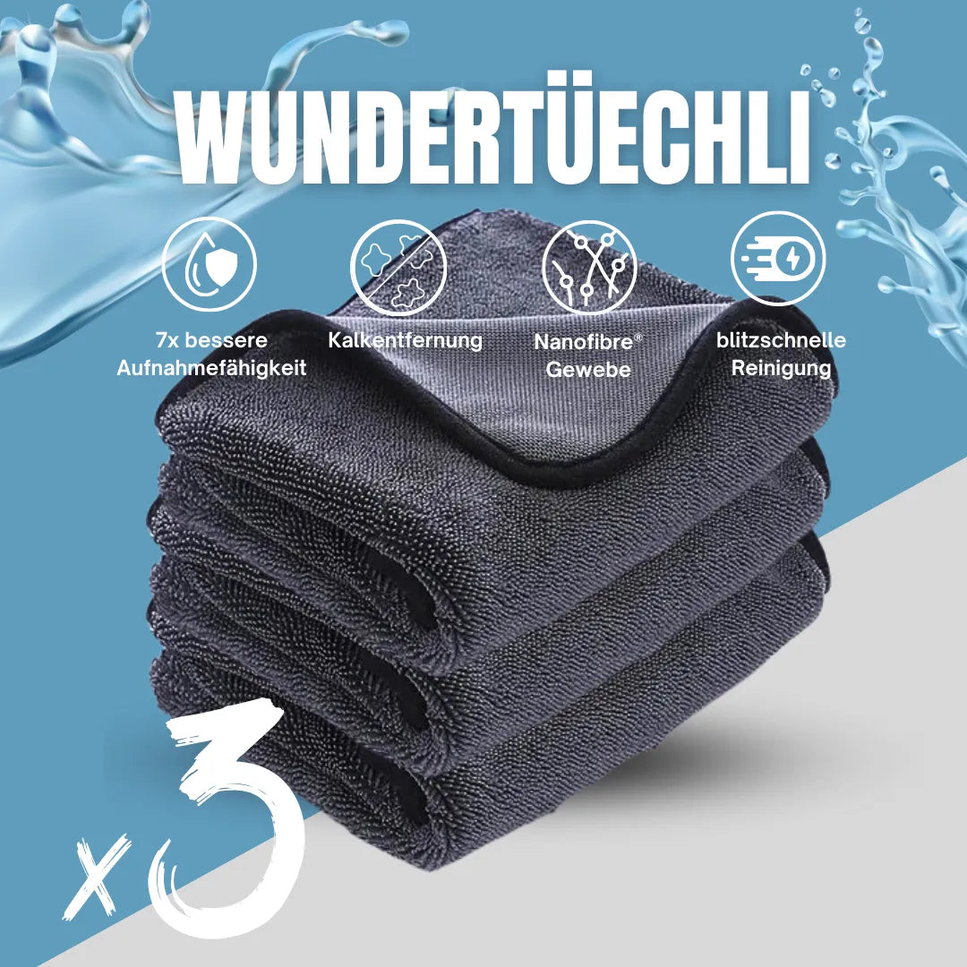AquaLumi™ – Das saugstarke Mikrofasertuch für eine streifenfreie, glänzende Dusche