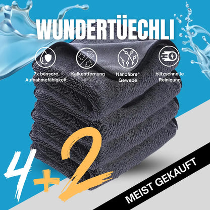 AquaLumi™ – Das saugstarke Mikrofasertuch für eine streifenfreie, glänzende Dusche