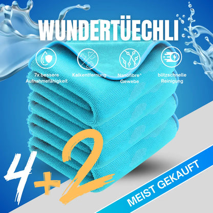 AquaLumi™ – Das saugstarke Mikrofasertuch für eine streifenfreie, glänzende Dusche