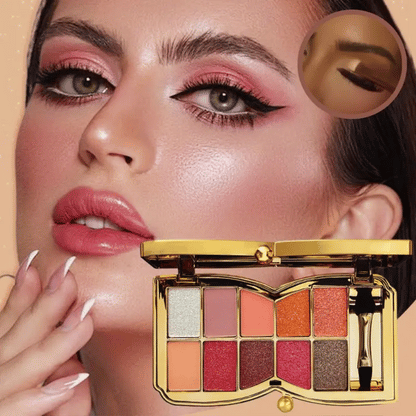 Your Beauty Diary – 10‑Farb-Glitzer-Lidschattenpalette mit leicht verblendbaren Nuancen