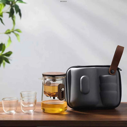 ZenVoyage – Tragbares Tee-Set aus Glas