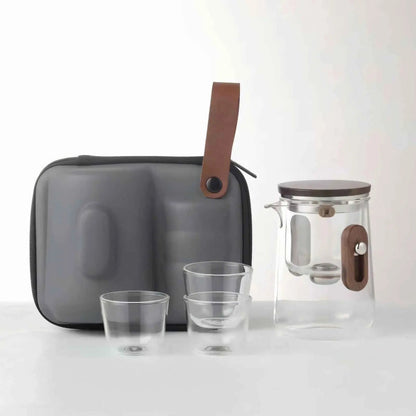 ZenVoyage – Tragbares Tee-Set aus Glas