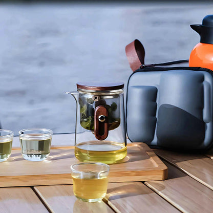 ZenVoyage – Tragbares Tee-Set aus Glas