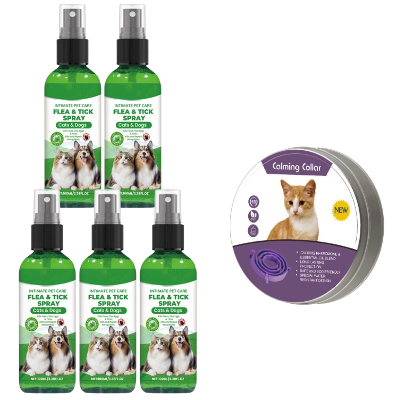 1+1 GRATIS | FurShield™ | Natürliches Schutzspray gegen Flöhe, Zecken & Mücken