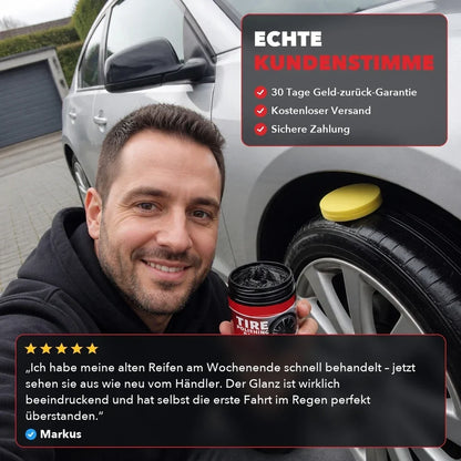 TireGloss™ | Reifenpflege mit Glanzeffekt 🚗 – Verleihe deinen Reifen wieder ein tiefschwarzes, gepflegtes Aussehen!