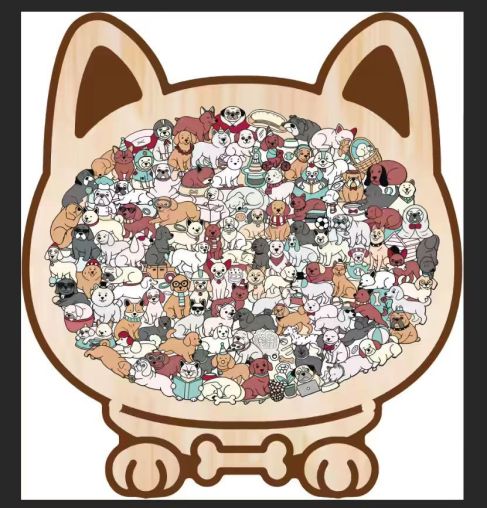 Mila – 135-teiliges Morandi Katzen-Puzzle | 2+1 GRATIS