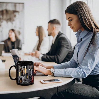 ToolBox Brew – Kaffeetasse mit Werkzeugmotiv