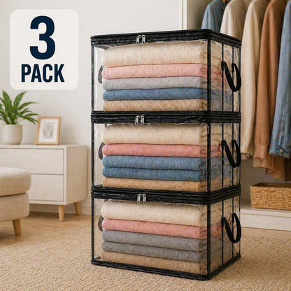 TidyUpStacker™ – Sofortiger Platzgewinn im Schrank & Ordnung für sperriges Durcheinander