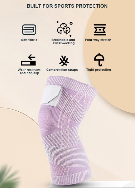Sportliche Kniebandage – Kompressionsstütze als Sleeve