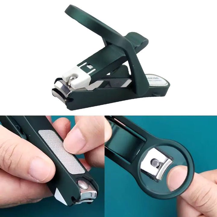 ClipGuard Pro — 3‑in‑1 Nagelknipser mit Lupe und Auffangbehälter