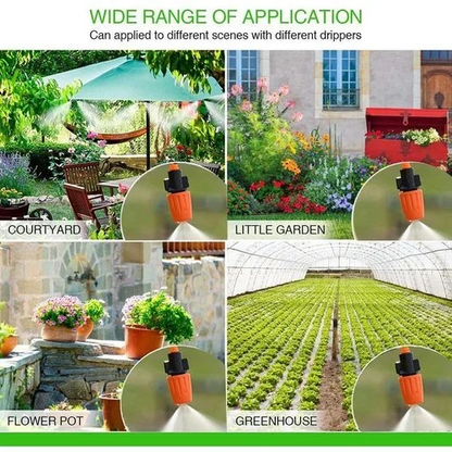 Garten-Tropfbewässerungs-Set mit verstellbaren Sprühdüsen