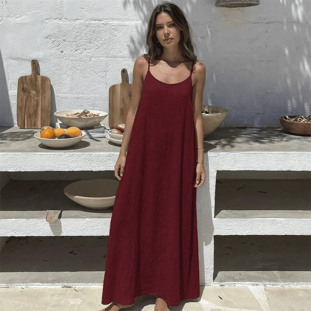 Elegantes rückenfreies Cami-Kleid für romantische Momente