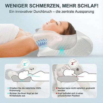Contour-Memory-Foam-Kissen – ergonomisches Nackenstützkissen