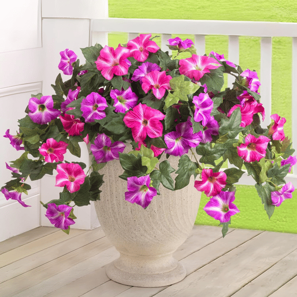 EverBloom – Künstlicher Petunien-Hängekorb