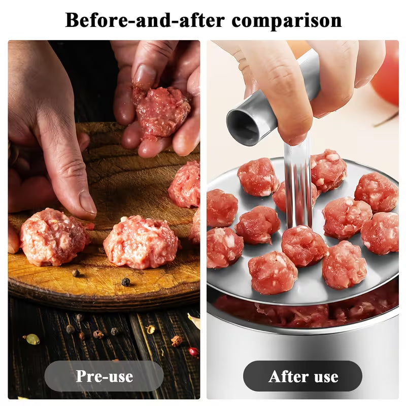 MeatPress – Fleischbällchen-Form aus Edelstahl