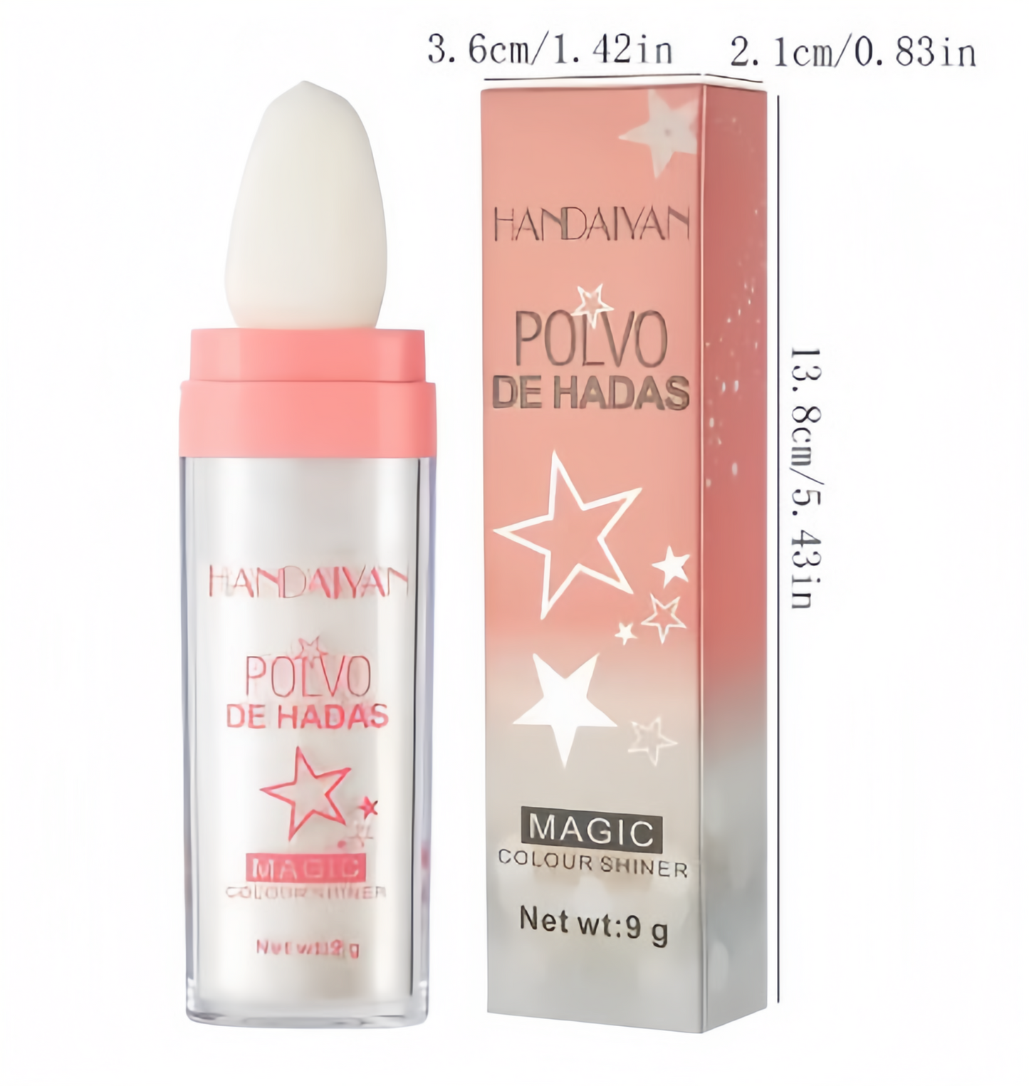 LumaBlaze — Schimmer-Puder-Highlighter-Stick für strahlenden Glow im Gesicht & am Körper