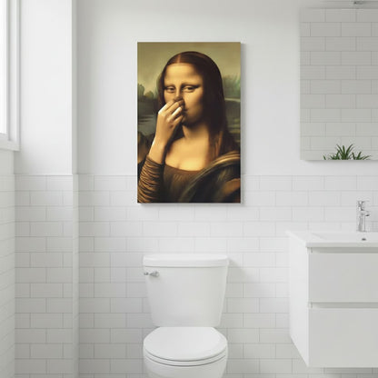 SmirkLisa – Humorvoller Wandkunstdruck der Mona Lisa