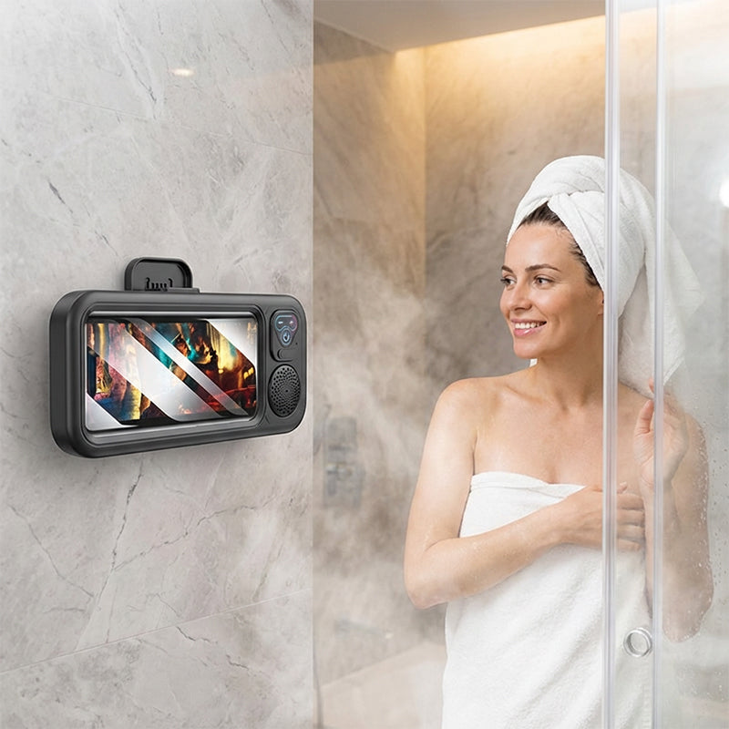 ShowerSound™ | Wasserdichte Handyhalterung mit Bluetooth-Lautsprecher