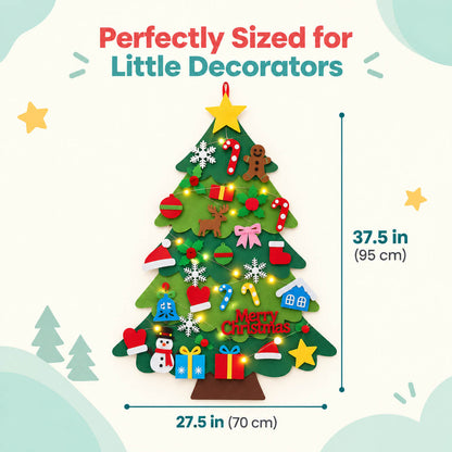 The Wonder Tree™ – Filz-Weihnachtsbaum für Kinder zum Schmücken & Spielen