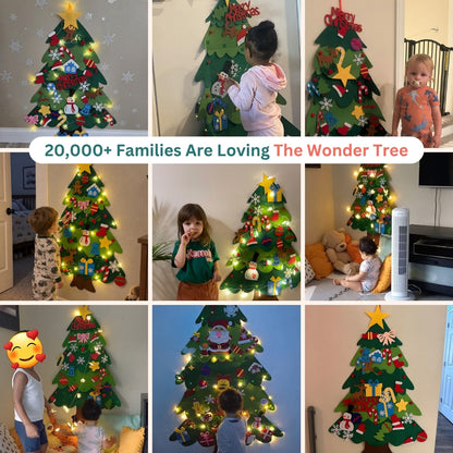 The Wonder Tree™ – Filz-Weihnachtsbaum für Kinder zum Schmücken & Spielen